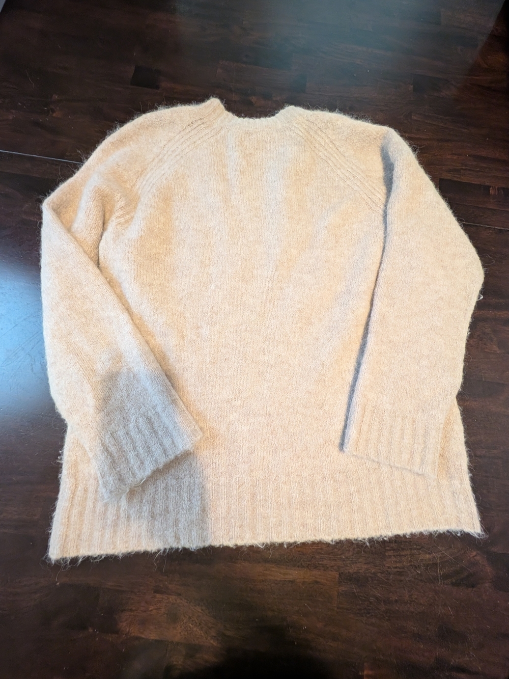 Everlane Cozy Oversized Crewneck Alpaca /Wool Blend Sweater - Beige, Women's M